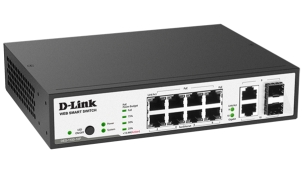Коммутатор 8 портов 10/100Base-TX PoE ports + 2 порта Combo 10/100/1000Base-T/SFP Metro Ethernet