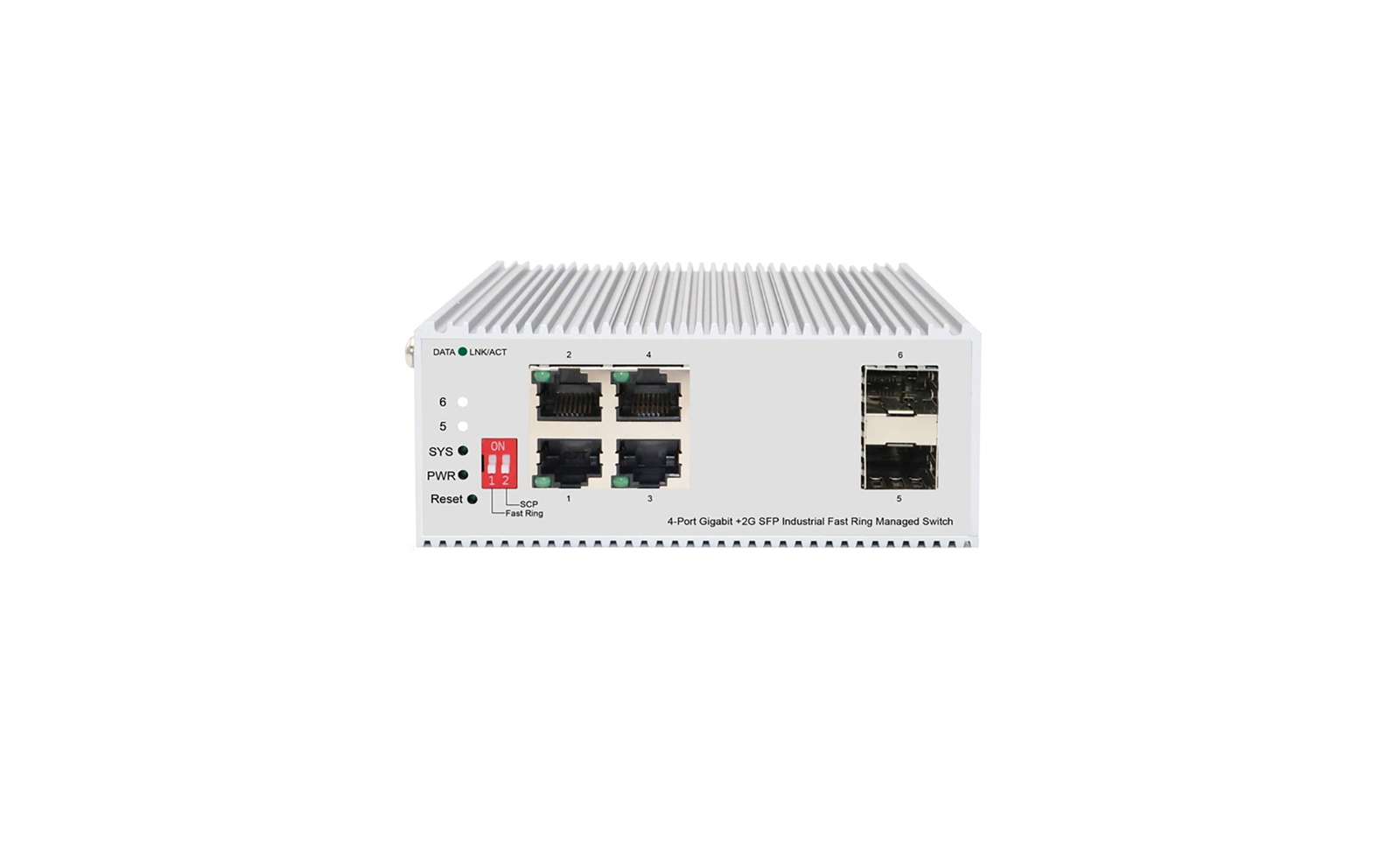 Промышленный управляемый L2 коммутатор 4x1000Base-T , 2x1000Base-X SFP