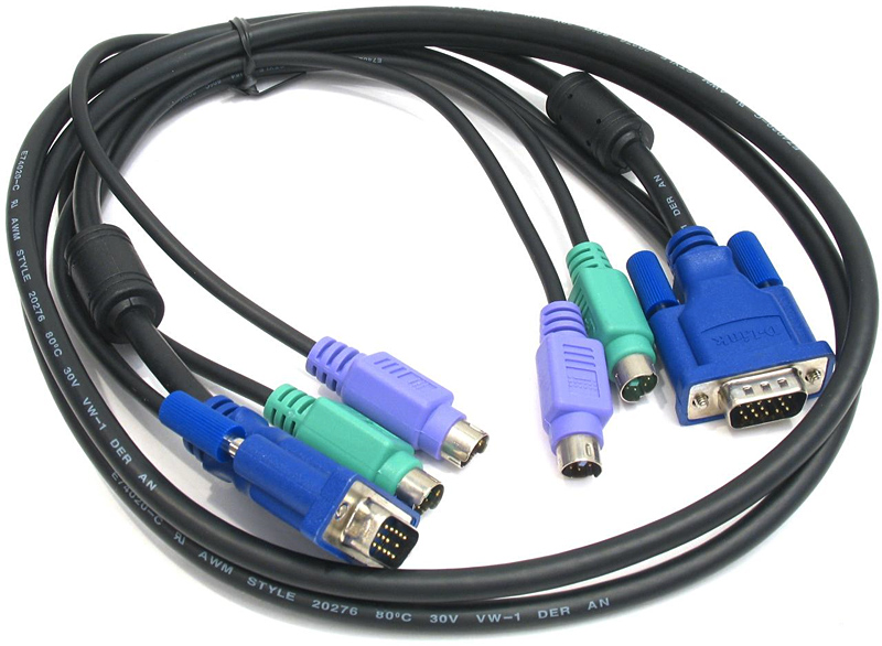 Набор кабелей для DKVM 2хPS/2 + монитор 5м