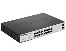 Коммутатор 16 10/100/1000Base-T + 2  1000Base-X SFP Metro
