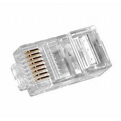 Коннектор RJ-45, UTP, Кат.6, 50µ, универсальный, уп-ка 100 шт.