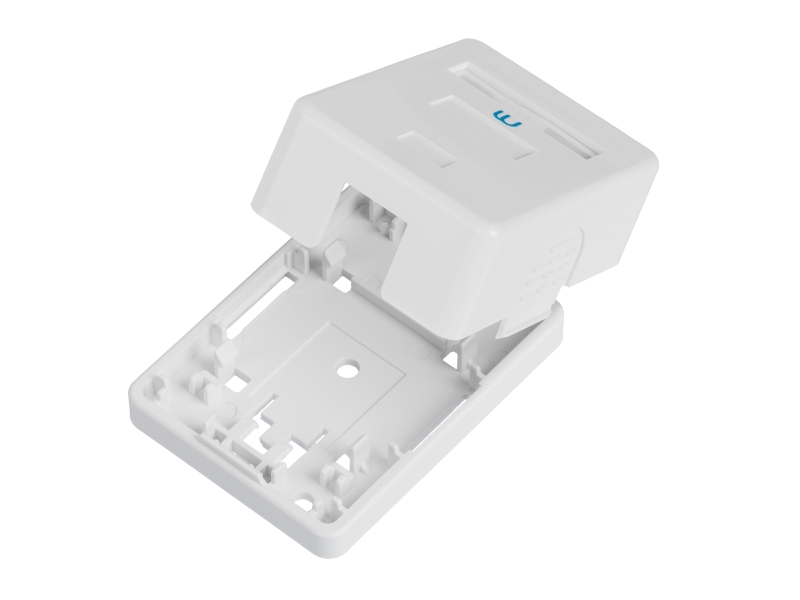 Коробка настенная для 1 коммутационного модуля типа Keystone, цвет белый
