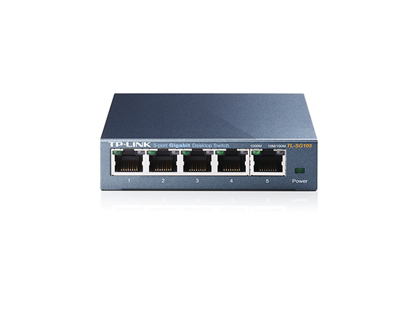 5-портовый гигабитный настольный коммутатор
ПОРТЫ: 5 гигабитных портов RJ45
ХАРАКТЕРИСТИКИ: стальной настольный корпус
ОСОБЕННОСТИ: Plug and Play