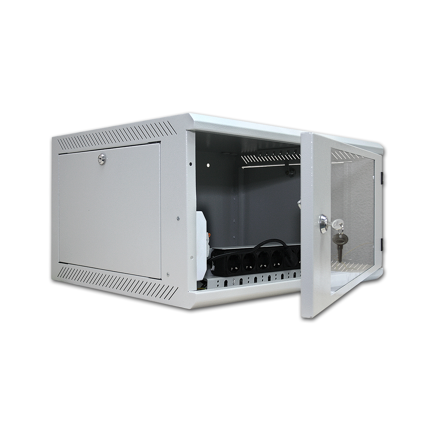 Настенный шкаф IZett-S 6U 600x600, обзорная дверь