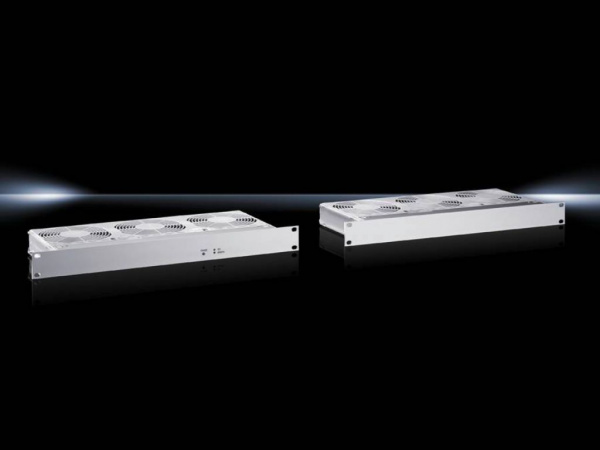 SK 19" Встраиваемый вентилятор, 480 м3/ч, 19" х 44 х 200 мм, 230В, 3 вентилятора