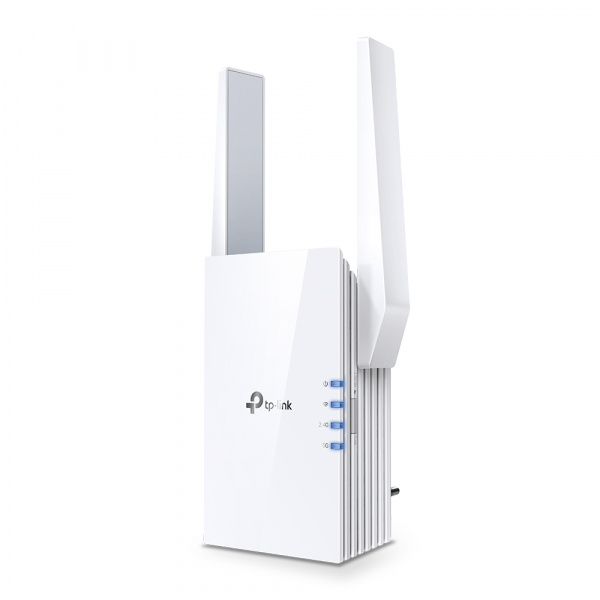 AX1800 Усилитель сигнала Wi-Fi 6
СКОРОСТЬ: до 574 Мбит/с на 2,4 ГГц + до 1201 Мбит/с на 5 ГГц
ХАРАКТЕРИСТИКИ: 2 внешние антенны, 1 гигабитный порт, четырёхъядерный процессор Broadcom 1,5 ГГц, 1024-QAM, подключение к настенной розетке
ОСОБЕННОСТИ: приложен