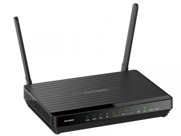 Маршрутизатор с 5GE, 11N 2X2, 2FXS, 1USB