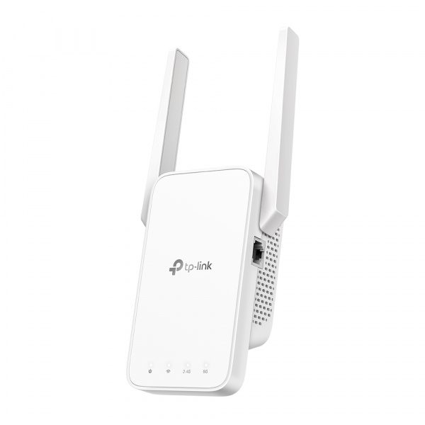 AC750 Усилитель Wi-Fi сигнала
СКОРОСТЬ: до 300 Мбит/с на 2,4 ГГц + до 433 Мбит/с на 5 ГГц
ХАРАКТЕРИСТИКИ: 2 внешние антенны, 1 порт 10/100 Мбит/с, подключение к настенной розетке
ОСОБЕННОСТИ: приложение Tether, WPS, умный индикатор сигнала, контроль досту