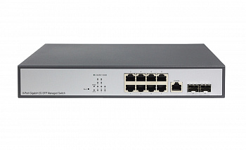 Управляемый L2-коммутатор 8x1000Base-T, 2x1000Base-X SFP