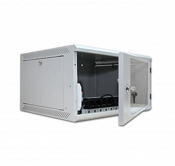 Настенный шкаф IZett-S 6U 600x450, обзорная дверь